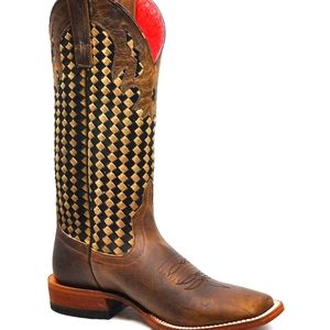 Macie Bean Chocolate Weave Boots fits like a 9